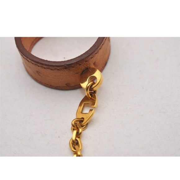 Authentic HERMES Nomade Glove Holder Leather Beige/Gold & Box - Picture 6 of 12